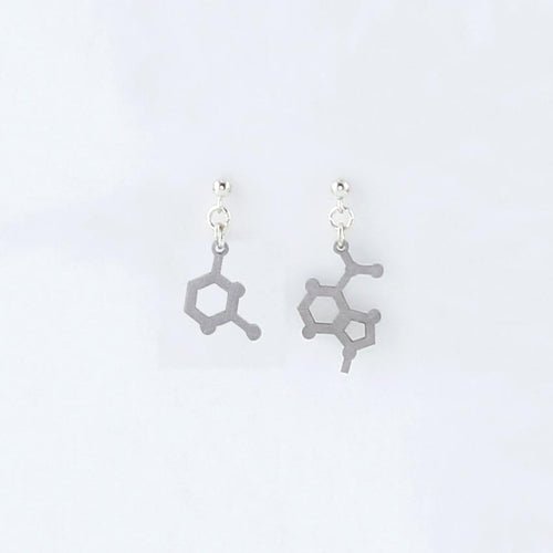 Adenine and Uracil Molecule Studs in Stainless Steel