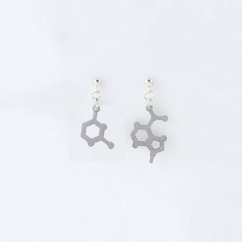 Adenine and Uracil Molecule Studs in Stainless Steel