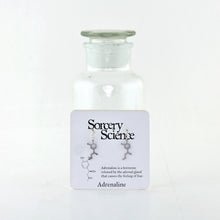 Adrenaline Molecule Studs in Stainless Steel on Card for Retail