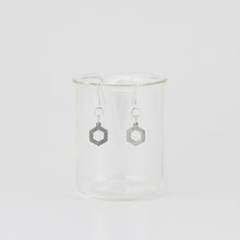 Benzene Molecule Earrings in Stainless Steel
