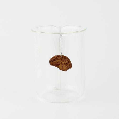 Anatomical Human Brain Necklace in Birch Plywood