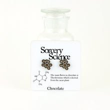 Chocolate Molecule Cufflinks on Card for Retail