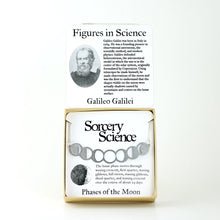 Figures in Science: Galileo Galilei with Phases of the Moon Necklace in Stainless Steel