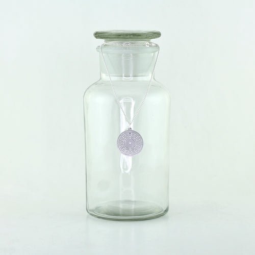 Krypton Bohr Model Atom Necklace in Stainless Steel