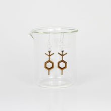Aromatic Scented Lilac Molecule Earrings in Birch Plywood