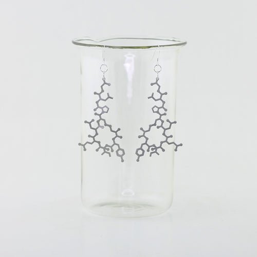 Oxytocin Molecule Earrings in Stainless Steel