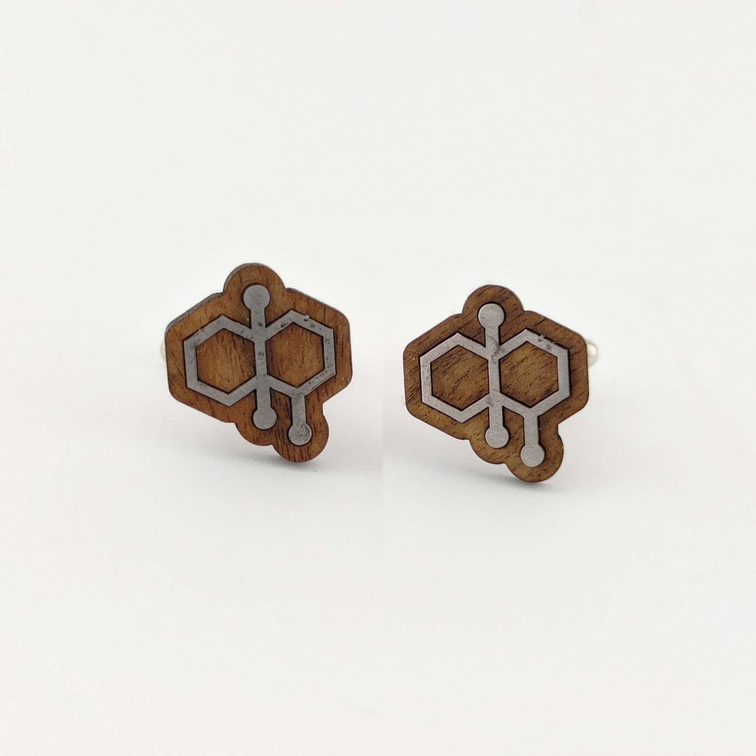 Petrichor Molecule Cufflinks
