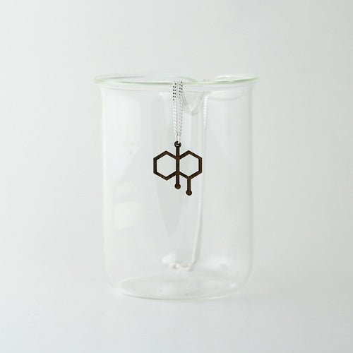 Petrichor Molecule Necklace in Walnut