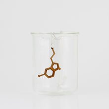 Serotonin Molecule Necklace in Birch Plywood