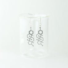 Testosterone Molecule Earrings in Stainless Steel