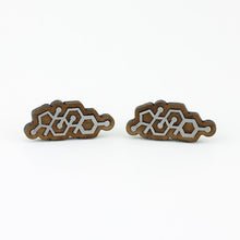 Testosterone Molecule Cufflinks