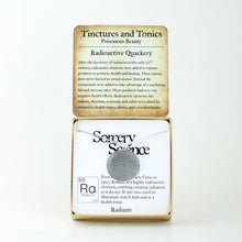 Tinctures and Tonics: Radioactive Quackery with Radium Bohr Model Atom in Stainless Steel