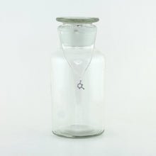 Uracil Molecule Charm Necklace in Stainless Steel
